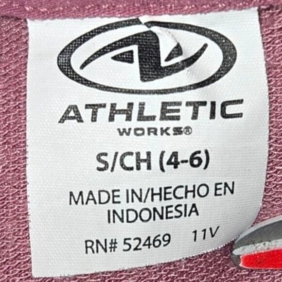 Athletic Works Womens Lightweight Hooded Long Sleeve Pullover Top Small Pink - Picture 5 of 6